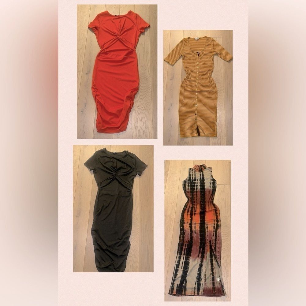 Women’s 4 Piece Bundle Of Dresses Size Small. 2 New Never Used & 2 Used Twice